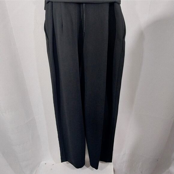 NWOT! CALVIN KLEIN! BLACK 1 PC BELTED WAIST, PUFF SLEEVE JUMPSUIT, ONESIE! SZ 4 - Picture 8 of 12